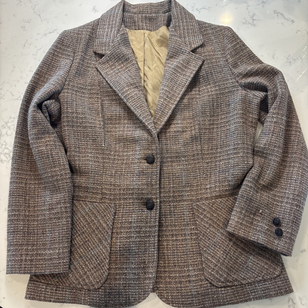 VTG 1970s/1980s Wool Blazer Preppy Academia Retro Womens SM - See Measurements